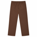 Hawears Men's Brown Straight Leg Drawstring Trousers - Image 2